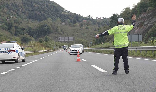Ordu'da bir haftada yaklaşık 16 bin araç ve sürücüsü denetlendi