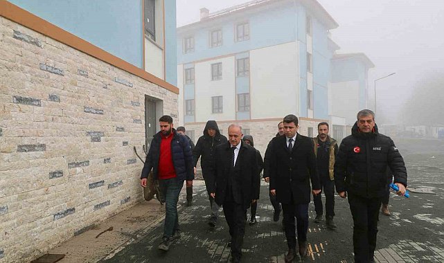 Ordu'da heyelan nedeniyle boşaltılan bölgede afet konutları yükseliyor