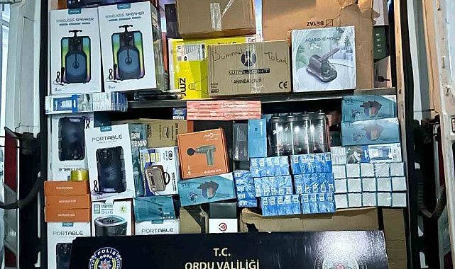 Ordu'da kaçakçılık operasyonları