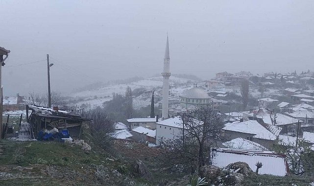 Osmaneli'nin yüksek kesimlerde kar yağışı etkili oldu