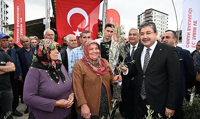 Osmaniye'de üreticiye 11 bin 500 sertifikalı zeytin fidanı dağıtıldı