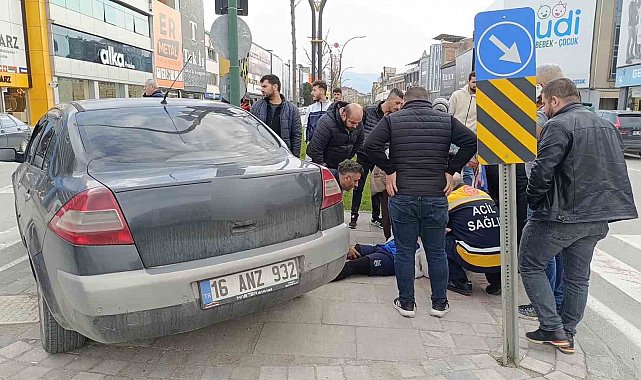Otomobilin çarptığı bisikletli çocuk yaralandı