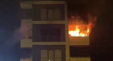 Oturduğu daireyi ateşe verdiği iddia edilen kadın gözaltına alındı