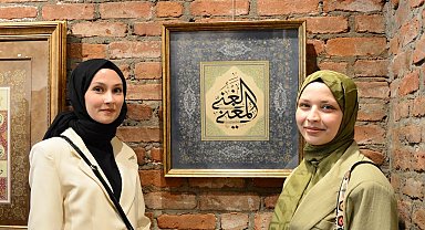 Özgün yorumlar taşıyan tezhip çalışmaları sanatseverlerle buluştu