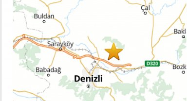 Pamukkale'de 3.9 büyüklüğünde deprem meydana geldi