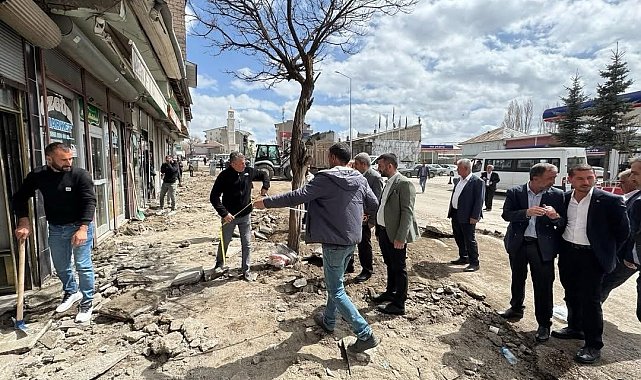 Patnos çarşı merkezi yenileniyor