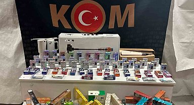 Piyasa değeri 1 milyon lira olan kaçak eşya ele geçirildi