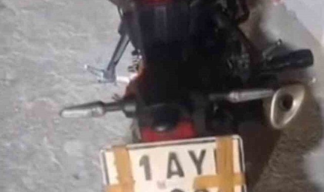 Plakayı yara bandıyla kapatan sürücü yakayı ele verdi