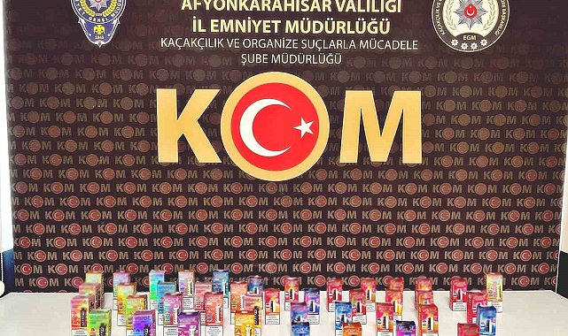 Polis 42 adet kaçak elektronik sigara ele geçirdi