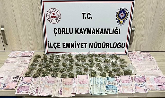 Polis şüphe üzerine durdurdu: 238 gram esrar ele geçirildi