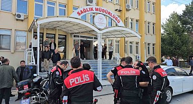 Sağlık Müdürlüğünde tabancayla kadını rehin alan şüpheli kısa sürede etkisiz hale getirildi