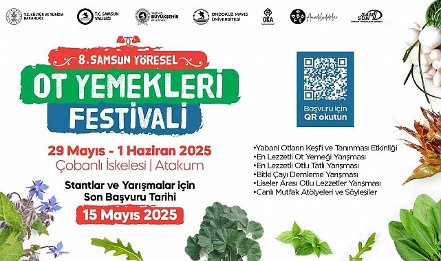 Samsun Ot Yemekleri Festivali için başvurular başladı