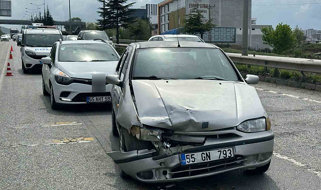 Samsun'da otomobiller çarpıştı: 1 yaralı