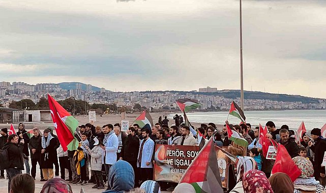 Samsun'da sağlık çalışanlarından "Sessiz Gazze Yürüyüşü"