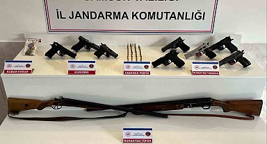 Samsun'da silah operasyonu: 6 kişi yakalandı