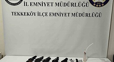 Samsun'da silah ve uyuşturucu operasyonu