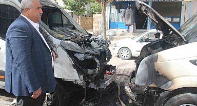 Şanlıurfa'da aynı mahallede 9 araç kundaklandı