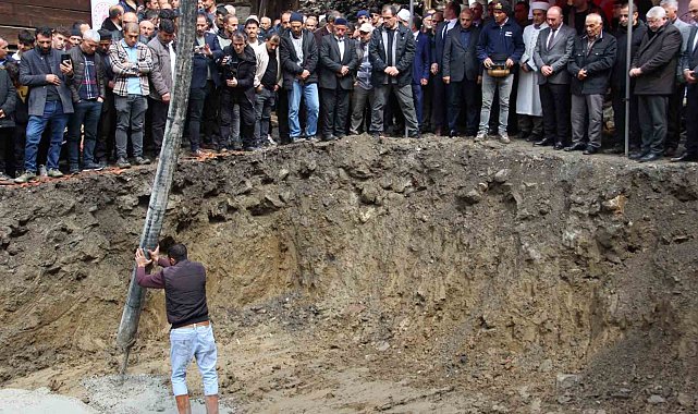 Şehidin ailesi için kurduğu ev hayalini devlet gerçekleştirdi, temel törenle atıldı