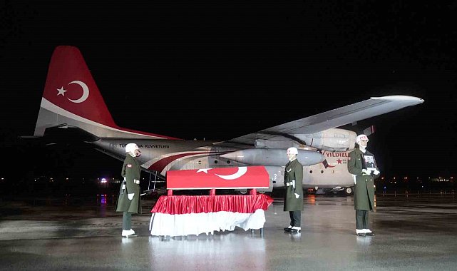 Şehidin naaşı memleketi Erzurum'a getirildi