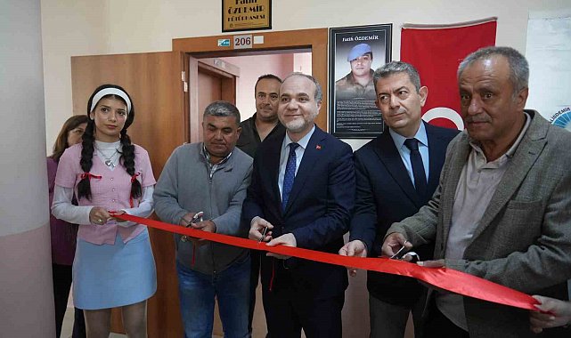 Şehit Fatih Özdemir adına kurulan kütüphane açıldı