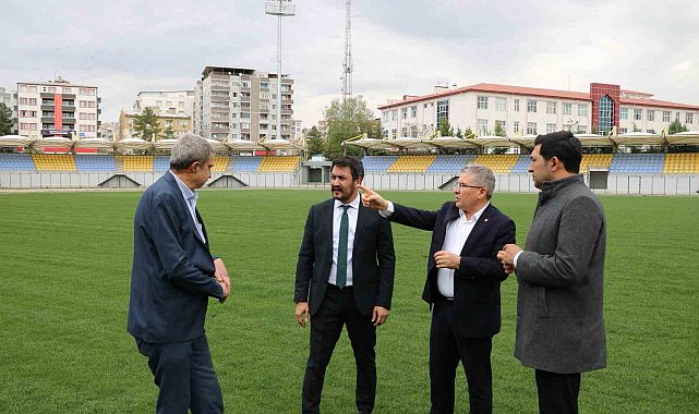 Siirt'te Play-Off heyecanı öncesi Atatürk Stadyumu incelendi
