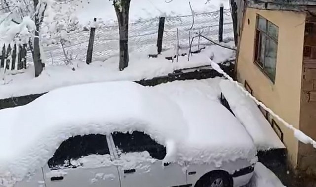 Sinop'ta nisan karı hayatı olumsuz etkiledi