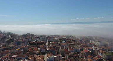 Sinop'u sis bulutu yuttu