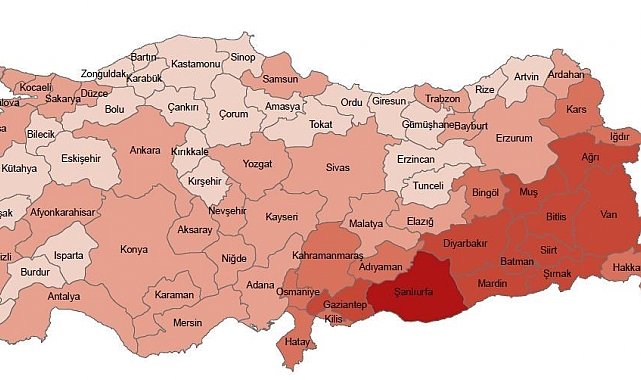 Şırnak en çok çocuk nüfusuna sahip 2'inci il