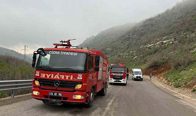 Şırnak'ta faciadan dönüldü: Seyir halindeki akaryakıt tankeri alevlere teslim oldu