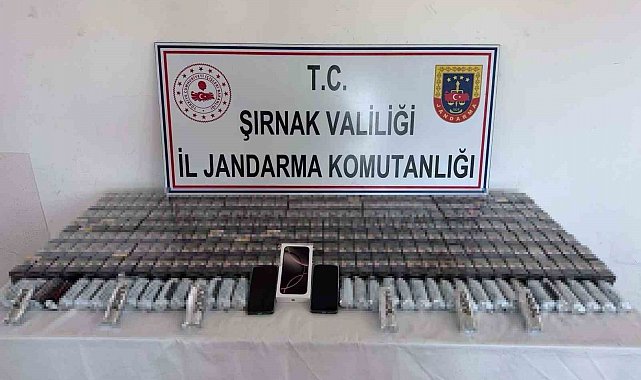 Şırnak'ta jandarma ekipleri bir milyon TL'lik kaçakçılığı önledi