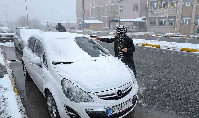 Sivas'ta kar ve tipi etkili oldu