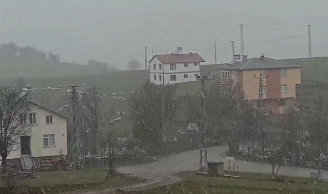 Sivas'ta Nisan ayında kar sürprizi