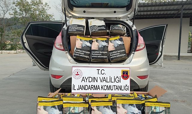 Söke'de 120 kilogram kaçak tütün ele geçirildi