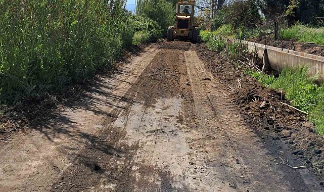 Sultanhisar'da yollar düzenleniyor
