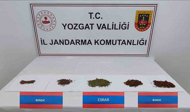 Şüpheli araçta bonzai ve esrar yakalandı