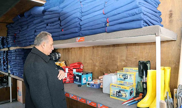 Talas'ta acil durum konteynerleri güven veriyor