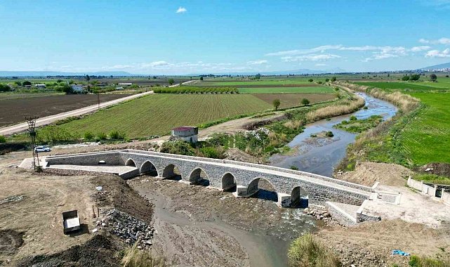 Tarihi Danaahmetli Köprüsü'nde restorasyon çalışmaları tamamlandı