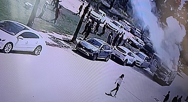 Tatbikat gerçek oldu, yanan kamyoneti eğitim alan personel söndürdü