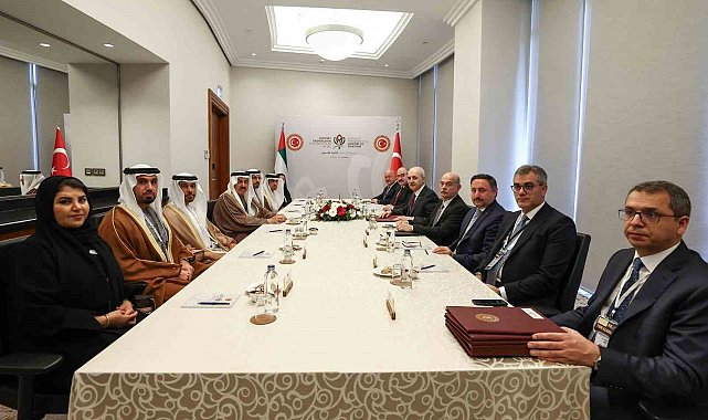 TBMM Başkanı Kurtulmuş, BAE Federal Ulusal Konseyi Başkanı Ghobash ile görüştü