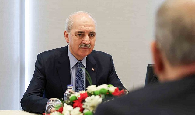 TBMM Başkanı Kurtulmuş, İstanbul'da Filistin Ulusal Konseyi Başkanı Fattouh ile görüştü