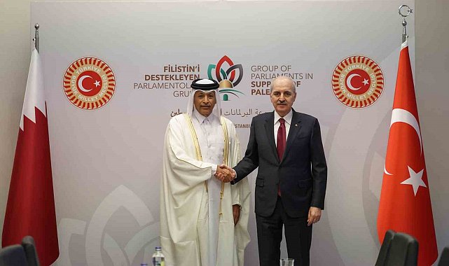 TBMM Başkanı Kurtulmuş, İstanbul'da Katar Şura Meclisi Başkanı Ghanim ile görüştü