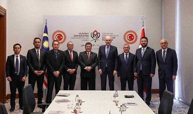 TBMM Başkanı Kurtulmuş, Malezya Temsilciler Meclisi Başkanı Abdul ile bir araya geldi