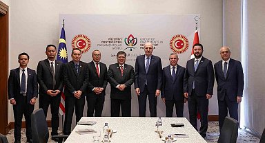 TBMM Başkanı Kurtulmuş, Malezya Temsilciler Meclisi Başkanı Abdul ile bir araya geldi