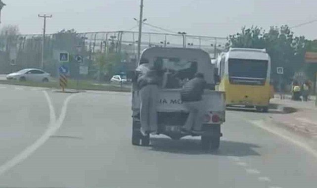 Tehlikeli yolculuk kamerada