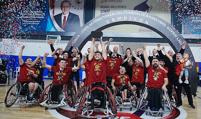 Tekerlekli Sandalye Basketbol Süper Ligi'nde şampiyon Galatasaray