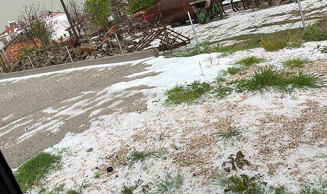 Tekirdağ dolu ve sağanak yağış etkili oldu