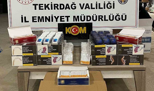 Tekirdağ'da kaçak tütün operasyonu: 1 şüpheliye işlem yapıldı
