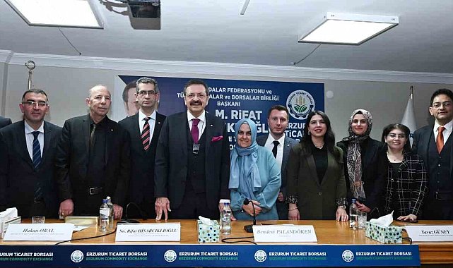 TOBB Başkanı Hisarcıklıoğlu'ndan Erzurum Ticaret Borsası'na ziyaret