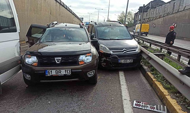 Trabzon'da 25 araç birbirine girdi: 12 yaralı