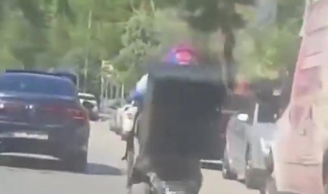 Trafikte akrobatik hareketler yapan motosikletliye 86 bin lira ceza kesildi